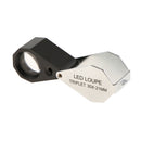 Folding Pocket Magnifier Jewelry Magnifier With LED Lights Loupe Magnifying