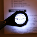 Folding Pocket Magnifier Jewelry Magnifier With LED Lights Loupe Magnifying