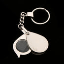 Pocket Folding Jewellery Magnifier 15X Magnifying Eye Glass Lens Keychain