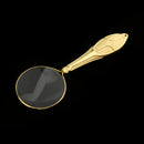 Handheld 5X Jewelry Magnifier Magnifying Glass LensLoupe Reading Tools Gold