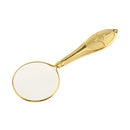 Handheld 5X Jewelry Magnifier Magnifying Glass LensLoupe Reading Tools Gold