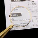 Handheld 5X Jewelry Magnifier Magnifying Glass LensLoupe Reading Tools Gold