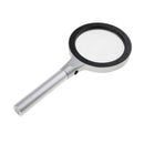 Handheld 12 LED Lighted 5X 10X Magnifier Magnifying Glass for Reading Stamp Collection