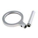Handheld 12 LED Lighted 5X 10X Magnifier Magnifying Glass for Reading Stamp Collection