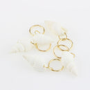50pcs Hair Ring Braid Rings Hair Loops Clips 8Styles Accessories - Alloy Feather Shell Snowflake Star Leaf Loops Tortoise Cross
