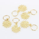 50pcs Hair Ring Braid Rings Hair Loops Clips 8Styles Accessories - Alloy Feather Shell Snowflake Star Leaf Loops Tortoise Cross