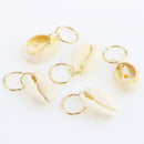 50pcs Hair Ring Braid Rings Hair Loops Clips 8Styles Accessories - Alloy Feather Shell Snowflake Star Leaf Loops Tortoise Cross