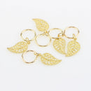 50pcs Hair Ring Braid Rings Hair Loops Clips 8Styles Accessories - Alloy Feather Shell Snowflake Star Leaf Loops Tortoise Cross