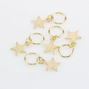 50pcs Hair Ring Braid Rings Hair Loops Clips 8Styles Accessories - Alloy Feather Shell Snowflake Star Leaf Loops Tortoise Cross