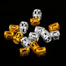 84pcs Hip hop Metal Assorted Style Dreadlock Shell Leaf Hair Braid Rings Pendants Pin Loops Headband Hair Accessories