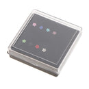 8 Pieces 316L Stainless Steel Shiny Plum Flower Rhinestone Cartilage Earrings Nose Stud Pin 18 Gauge