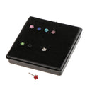 8 Pieces 316L Stainless Steel Shiny Plum Flower Rhinestone Cartilage Earrings Nose Stud Pin 18 Gauge