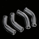 10 Pieces Mini Clear Glass Curved Tube Vial Pendant Bottle DIY Charm Pendant