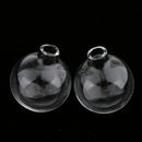10 Piece 18mm Clear Mini Bulb Glass Bottle Wish Charm Pendant Jewelry Making