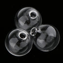 10 Piece 18mm Clear Mini Bulb Glass Bottle Wish Charm Pendant Jewelry Making