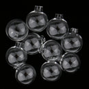 10 Piece 18mm Clear Mini Bulb Glass Bottle Wish Charm Pendant Jewelry Making