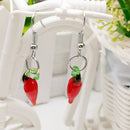 2 Pairs Lampwork Glass Chili Pepper Dangle Earring Statement Earring Jewelry