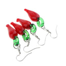 2 Pairs Lampwork Glass Chili Pepper Dangle Earring Statement Earring Jewelry