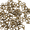 100 Pieces Lobster Claw Clasp Jewelry DIY Makings Findings Supplies 12mm