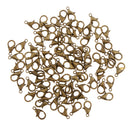 100 Pieces Lobster Claw Clasp Jewelry DIY Makings Findings Supplies 12mm