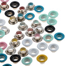 100Pcs Mixed Colored Copper Hollow Rivet for DIY Leather Shoes Bag Bracelet Stud