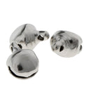 100Pcs 8mm Silver Plated Jingle Bells Hanging DIY Jewelry Making Handcrafts