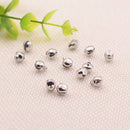 100Pcs 8mm Silver Plated Jingle Bells Hanging DIY Jewelry Making Handcrafts