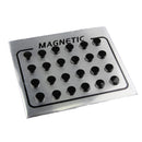 12 Pair Mens Women Black Magnetic Clip On Ear Stud Earrings No Piercing 6mm