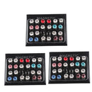 12 Pair Women No Ear Hole Crystal Rhinestone Magnetic Earrings Ear Studs 7mm