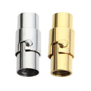 2 Sets Leather Cord End Magnetic Clasp With Locking Mechanism Fit 8mm Cord