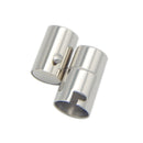 2 Sets Leather Cord End Magnetic Clasp With Locking Mechanism Fit 8mm Cord