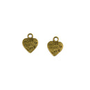 50 Pieces Vintage Made With Love Heart Charms Pendants For Jewelry DIY Making Craft