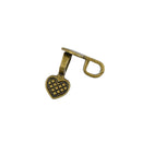100pcs Glue on Bails For Pendants Heart Shape Charms Beads Jewlery Making