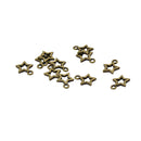100pcs Bronze Stars Charms Pendants DIY Jewelry For Earrings Necklace Bracelet