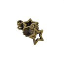 100pcs Bronze Stars Charms Pendants DIY Jewelry For Earrings Necklace Bracelet