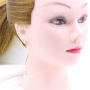 Women Imitation Pearl Long Drop Dangle Earrings Eardrop Piercing Jewelry