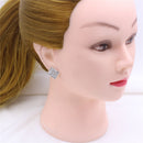 1 Pair Fashion Women Earrings Rhinestone Square Ear Stud Earrings Jewelry