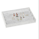 Women Earrings Rings Jewelry Organizer Case Storage Display Showcase Velvet Board Box Tray
