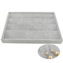 Women Earrings Rings Jewelry Organizer Case Storage Display Showcase Velvet Board Box Tray