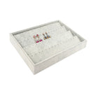 Women Earrings Rings Jewelry Organizer Case Storage Display Showcase Velvet Board Box Tray