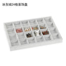 Velvet Jewelry Display Storage Box Tray Organiser Holder 24 Slot Inserts