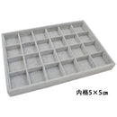 Velvet Jewelry Display Storage Box Tray Organiser Holder 24 Slot Inserts