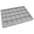 Velvet Jewelry Display Storage Box Tray Organiser Holder 24 Slot Inserts