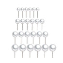 12 Pairs Stainless Steel Earrings Imitation Pearl Earrings Women Girls 3-6mm