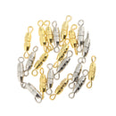 20pcs Barrel Screw Clasps Jewellery Findings Necklace Bracelet DIY Craft