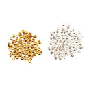 Bulk 200PCS Open Ball Crimp Bead Knot Cover Hide End Chain Bracelet Necklace