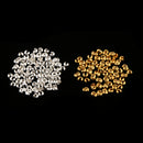Bulk 200PCS Open Ball Crimp Bead Knot Cover Hide End Chain Bracelet Necklace