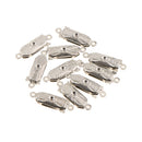 10 Sets Clasp Hooks Connectors For Bracelet Necklace Making Findings 17x5mm
