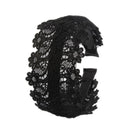 Large Wide Gothic Lace Headband Sunflower Hair Hoop Headpiece For Women Girls Black