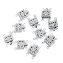10 Pcs Copper Pendant Pinch Bails Connector Clasps Jewelry DIY Findings